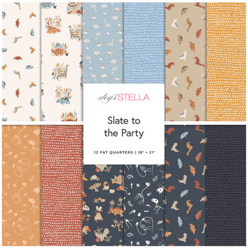 Slate to the Party  Fat Quarter Bundle by Dear Stella Designs