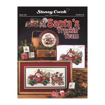 Santa's Truckin' Team Cross Stitch Book