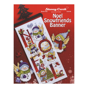 Noel Snowfriends Banner Cross Stitch Pattern