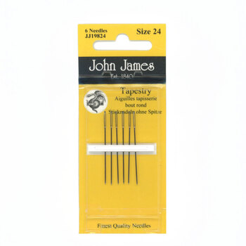 John James Cross Stitch Tapestry Gold Needles - Size 24 - 6ct