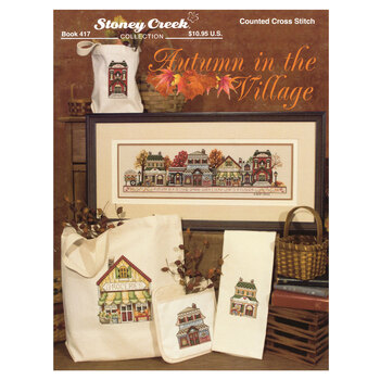 Autumn in the Village Cross Stitch Pattern