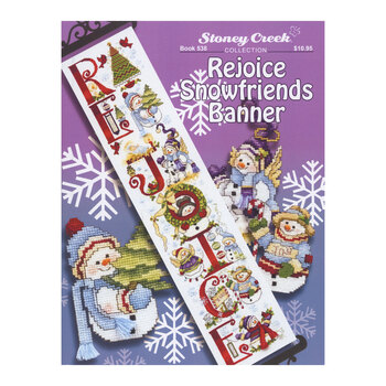 Rejoice Snowfriends Banner Cross Stitch Pattern