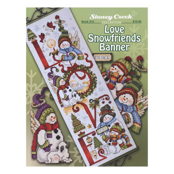 Love Snowfriends Banner Cross Stitch Pattern