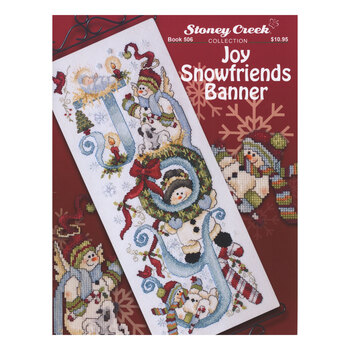 Joy Snowfriends Banner Cross Stitch Pattern