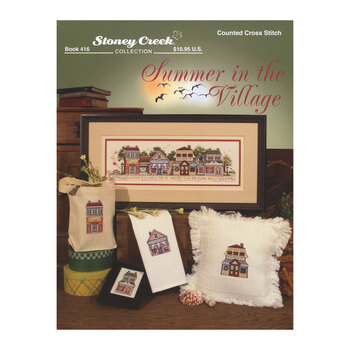 Summer in the Village Cross Stitch Pattern
