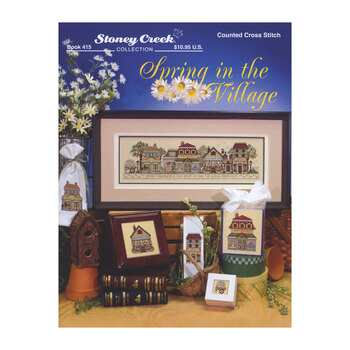 Spring in the Village Cross Stitch Pattern