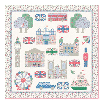  London Town Sampler Quilt Kit with Keepsake Box