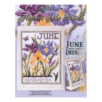 Flowers of the Month - June Iris Cross Stitch Pattern