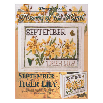 Flowers of the Month - September Tiger Lily Cross Stitch Pattern