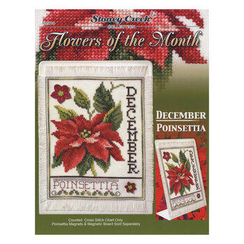 Flowers of the Month - December Poinsettia Cross Stitch Pattern
