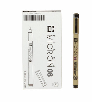 Micron Pen Size 08 - Black 0.5mm