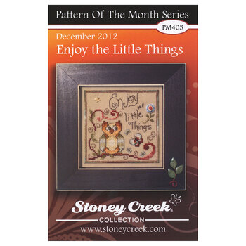 Pattern of the Month Series - Enjoy the Little Things Cross Stitch Pattern