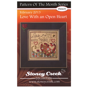 Pattern of the Month Series - Love with an Open Heart Cross Stitch Pattern