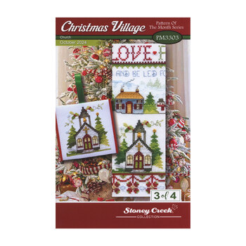 Pattern of the Month Series - Christmas Village - Church Cross Stitch Book