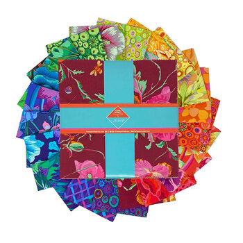 Kaffe Fassett Collective Classics Plus  10" Charm Squares - Spectrum by FreeSpirit Fabrics