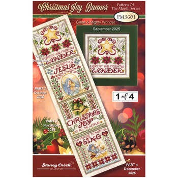 Pattern of the Month Series - Christmas Joy Banner - Great & Mighty Wonder