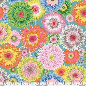 Kaffe Fassett Collective PWPJ139.PASTEL Gerbera Daisies Pastel by FreeSpirit Fabrics