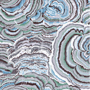 Kaffe Fassett Collective 2027 PWPJ082.CONTRAST Tree Fungi by FreeSpirit Fabrics