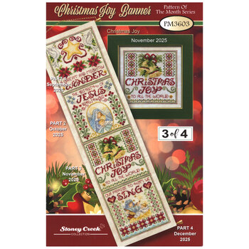 Pattern of the Month Series - Christmas Joy Banner - Christmas Joy