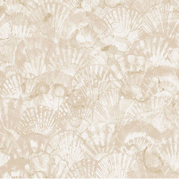 Coastal Calm DP29614-12 Scallop Beige Multi by Deborah Edwards and Melanie Samra for Northcott Fabrics