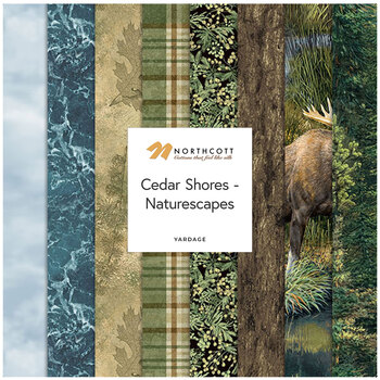 Cedar Shores - Naturescapes  Yardage by Deborah Edwards & Ron Van Gilder for Northcott Fabrics