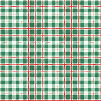Baking Spirits Bright 29756-76 Check Green by Northcott Fabrics