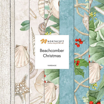 Beachcomber Christmas  Yardage by Lynnea Washburn for Northcott Fabrics