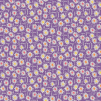 Aunt Grace Vintage Vibe R352304D-PURPLE Daisy by Judie Rothermel for Marcus Fabrics