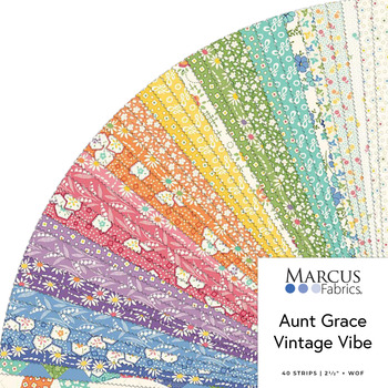 Aunt Grace Vintage Vibe  2.5" Strips Judie Rothermel for Marcus Fabrics