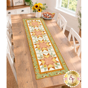  Fancy Star Table Runner Kit - Sunflower Whispers