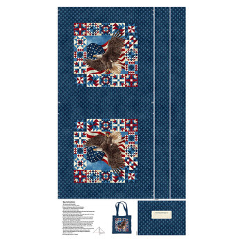 Stars & Stripes 15 - Stonehenge C29714-48 Bag Panel by Linda Ludovico for Northcott Fabrics
