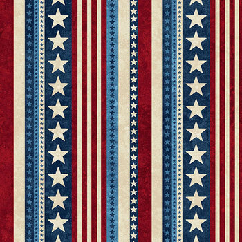 Stars & Stripes 15 - Stonehenge 29710-12 Multi by Linda Ludovico for Northcott Fabrics