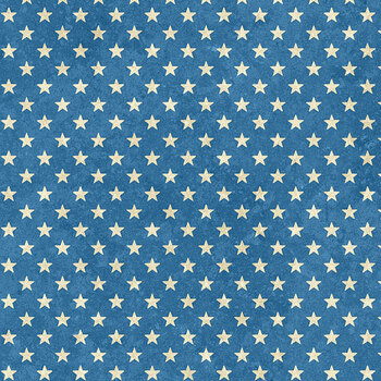 Stars & Stripes 15 - Stonehenge 29713-44 Blue by Linda Ludovico for Northcott Fabrics