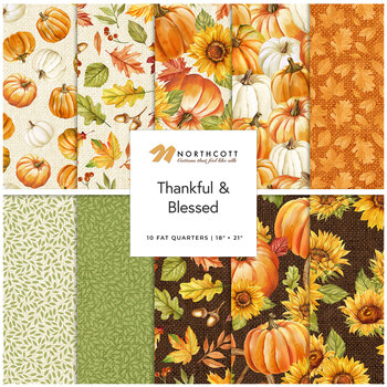 Thankful & Blessed  Fat Quarter Bundle Deborah Edwards for Northcott Fabrics