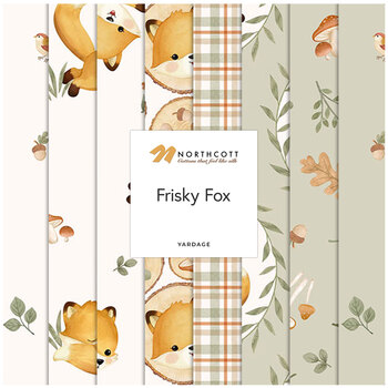 Frisky Fox  Yardage by Deborah Edwards for Northcott Fabrics