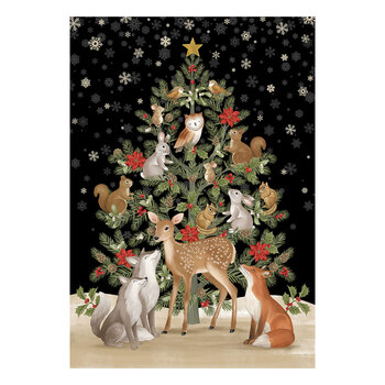 Jinglewood DP29860-99 Panel by Deborah Edwards for Northcott Fabrics