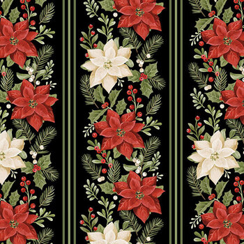 Jinglewood 29863-99 Black by Deborah Edwards for Northcott Fabrics