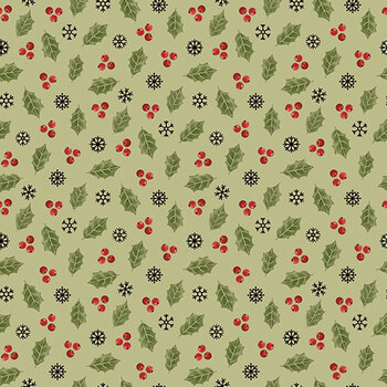 Jinglewood 29866-74 Green by Deborah Edwards for Northcott Fabrics