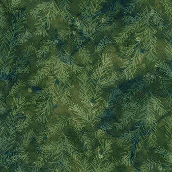 Nature's Spirit DP29345-78 Dk Green by Deborah Edwards and Melanie Samra for Northcott Fabrics