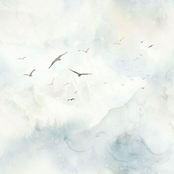 Nature's Spirit DP29346-11 Cream by Deborah Edwards and Melanie Samra for Northcott Fabrics