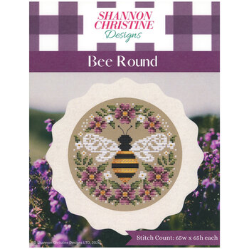 Bee Round Cross Stitch Pattern