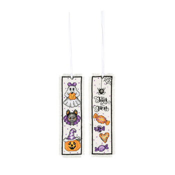 Halloween Bookmark Cross Stitch Kit - Set of 2