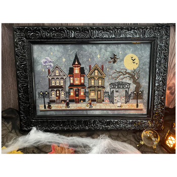 Trick Or Treat Town Cross Stitch Pattern