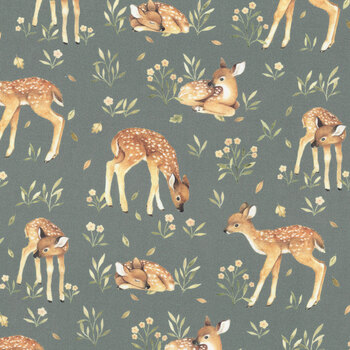 Count On Me 108" Wide XSTELLA-DNS3315 PEWTER by Nina Stajner for Dear Stella Designs