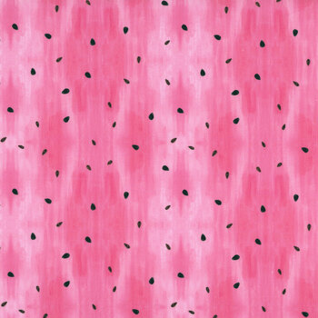 Fruity Popsicles YVETTE-CD4294 Watermelon Seeds Pink by Timeless Treasures Fabrics