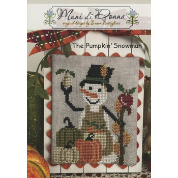 The Pumpkin' Snowman Cross Stitch Pattern