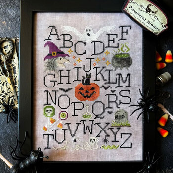 Halloween Alphabet Sampler Cross Stitch Pattern