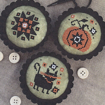 Ethel's Autumn Tart Tins Cross Stitch Pattern - Stitches By Ethel