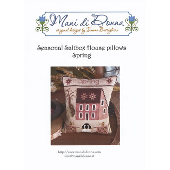 Seasonal Saltbox House pillows - Spring Cross Stitch Pattern