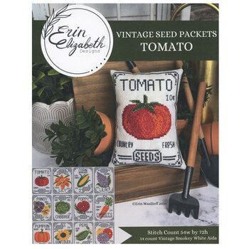 Vintage Seed Packets Cross Stitch Pattern - Tomato